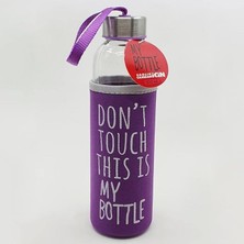 Kesesi Renkli Kılıflı Cam Su Şişesi 500 ml