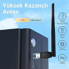 300 Mbps 2.4ghz Alıcı Verici USB Wifi Adaptör