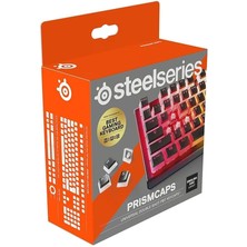 Prismcaps – Çift Taraflı Tuş Seti, "puding" Görünümlü, Tüm Standart Mekanik Klavyeler ile Uyumluluk – Mx Darbe – Siyah