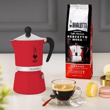 - Rainbow: 6 Cups Ocak Üstü Espresso Pişirici - 250ML - Kırmızı Renk - Alüminyum Gövde - Patentli Güvenlik Valfi - Tüm Ocak Türleri Için Uygundur (Indüksiyon Hariç)