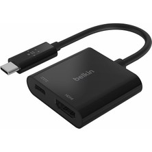 Usb-C-Hdmı Adaptörü Şarj Cihazı AVC002BTBK,4K UHD Videoyu, Bağlı Cihazlar Için 60 W’a Kadar Doğrudan Iletim Gücünü Destekler, Macbook Pro HDMI Adaptörü