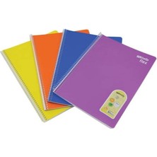 Flex Pastel Pp Kpk Spiralli A4 100YP Çizgili Defter