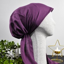 Anatölye Mürdüm Tülbent Eşarp Bone - Kaymaz Terletmez (Kaymayan)
