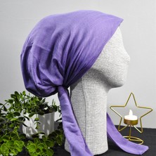 Anatölye Lila Tülbent Eşarp Bone - Kaymaz Terletmez (Kaymayan)