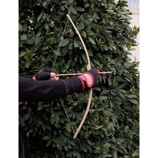 Eğitici 75CM Ahşap Ok Yay Takımı +10 Vantuzlu Ok 30 mt Menzil Hassas Nişan Alma Güçlü Gergiye Mukavemetli