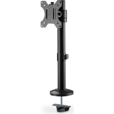 Monitör Tutucu - Masa Kelepçesi - 1 Monitör - 32 Inçe Kadar - 8 Kg'a Kadar - Vesa 75X75, 100X100 - Siyah
