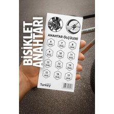 Bisiklet Anahtarı, Paslanmaz Çelik, 6‑17 mm Somun, Ekstra Dayanıklı, Çok Fonksiyonlu, Ekonomik, 12 Farklı Ölçü, Tamir Aleti
