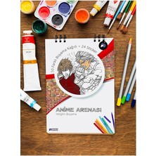 Arenası Manga Yetişkin Boyama Kitabı, Anime Mandala Boyama Kitabı, Boyama Defteri, Sayfaları, Yetişkinler Için Boyama Seti