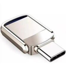64GB Type-C USB Flash Bellek Mini 3.1 USB Bellek Metal Dual Otg 64 GB Type-C Iphone 15 Pro Max S24 Ultra Otg