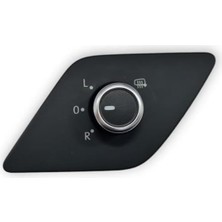 Dikiz Ayna Ayarlama Düğmesi Krom 5C7959565D Vw Jetta ile Uyumlu 2011-2014