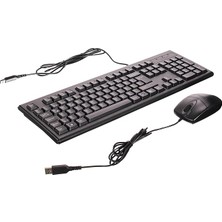 Tech KM-72620D Kablolu Q Türkçe Klavye ve Optik Mouse Seti