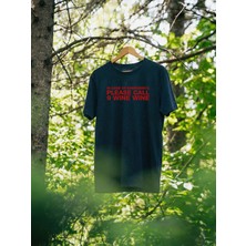 North Whiskers 9 Wine Wine Lacivert Tişört %100 Pamuk Unisex