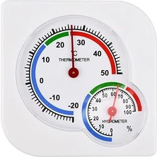 Lua 2'si 1 Arada Iç Mekan Mini Analog Termometre Analog, Oda Iklimlendirme Için Oda Termometresi Sıcaklık ve Nem Ölçer