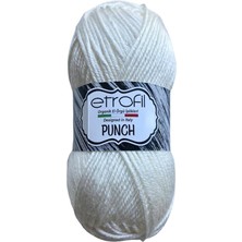 Punch El Örgü Ipliği 25 gr 71009 Ekru