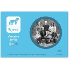 Fine Art Mat Çift Taraflı Fotoğraf Kağıdı 220GSM 50YP A4