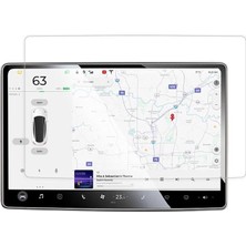 Tesla Model Y Araç Multimedya Temperli Cam Ekran Koruyucu, Renksiz