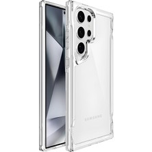 Samsung Galaxy S24 Ultra Için Crystal Armor Serisi Şok Emici Yumuşak Silikon Kenar Arkası Sert Polikarbonat Darbeye Dayanıklı Şeffaf Kılıf