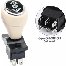 Joystick Kcd4 Anahtar Push Beyaz Ileri Geri Vites Kolu 16A 250V Akülü Çocuk Arabası Vinç