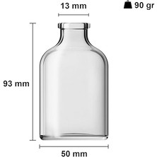 ml Düğün, Kına, Nişan, Kolonya, Koku, Hediyelik Şişesi Şeffaf Mantar Tıpalı 100 cc Cam Şişe (Şeffaf 6 Adet)