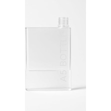 Şeffaf Düz Matara Suluk Ince Su Şişesi (Şeffaf)