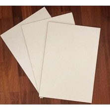 - 3 Adet Beyaz Mdf Duralit 3 Mm, 50X70 cm (Resim Kağıdı Ölçüsü),bir Tarafı Beyaz Boyalı