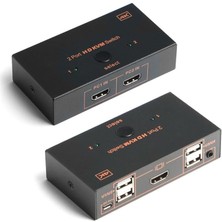 2xhdmı 4xusb Kvm Swıtch 4K/30Hz (DK-AC-KVMHD01)