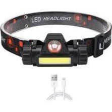 Kafa Feneri Şarjlı Mıknatıslı Lityum 1200 Lümen Cob LED Kafa Lambası Kamp Çalışma Lambası