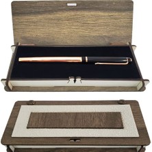 Nemere Deri Kutulu Bakır Roller Kalem