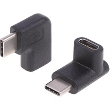C Dişi Erkek 90 Derece Dirsek 2in1 Çevirici Dönüştürücü Adaptör