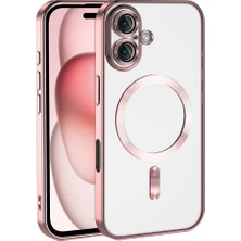 Apple iPhone 16 Plus Uyumlu Kılıf Kamera Korumalı M-Safe Wireless Şarj Özellikli Zore Demre Kapak
