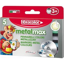 Sprout Store Metal Max Paket 5 Büyük Keçeli Kalem, Metal Mürekkepli