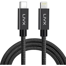 Horizontal 20W Type C To Lightning iPhone iPad Hızlı Şarj ve Data Kablosu Space Gray Brt (3 Metre)