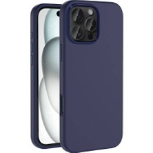 Apple iPhone 16 Pro Uyumlu Kılıf M-Safe Şarj Özellikli Sıvı Teknolojili Silinebilir Sert Zore Kivi Kapak