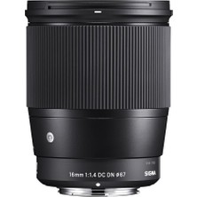 402965 16MM F1,4 Dc Dn Objektif, Filtre Çapı: 67 Mm, Siyah