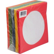Cd&dvd Zarfi 80GR Pencereli Renkli Kağıt 100LÜK