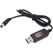 5V-12V USB To Dc 5.5x2.5mm Kablo 12V 1A