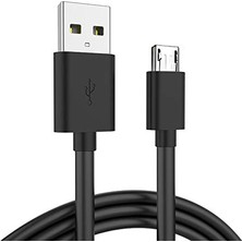 Micro USB Şarj ve Data Kablosu - 3 Metre Siyah