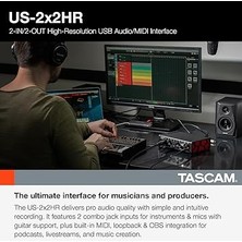 US-2X2HR 192 Khz Yüksek Çözünürlüklü USB Ses Kartı 2 Giriş 2 Çıkış