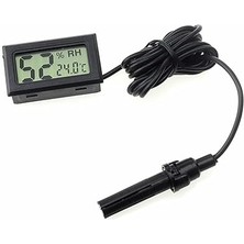 Nem Sıcaklık Ölçer Ekran Dijital Termometre Kuluçka Sera Depo Ev Oda Ofis Medikal Panel Montaj Kutu