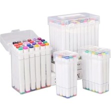 Sprout Store Home Çift Taraflı Marker Kalem Seti, Profesyonel Kutulu Keçeli Kalem Seti, Çeşitli Renklerde Boya Markerlar, Sanatçılar ve Tasarımcılar Için Ideal (12 Parça)