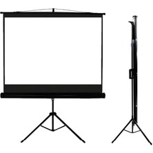 Tx-18 180X180CM Tripod Ayaklı Taşınabilir Projeksiyon Perdesi, Siyah