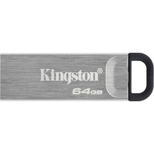 Datatraveler Kyson 64GB USB Flash Bellek Şık, Kapaksız Metal Gövdeli 200MB/S Ye Varan Okuma DTKN/64GB