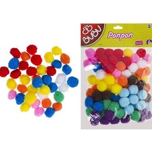 100'LÜ 2 cm Renkli Ponpon BU-BU00109