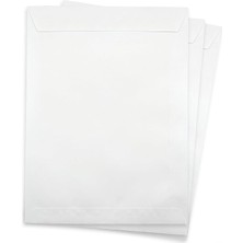 Zarf A4 Boyutunda Beyaz Torba Zarf 24X32 cm - 50 Adet
