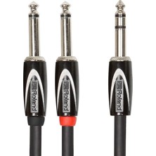 Black-Serisi Bağlantı Eklemesi/split Kablo – 6, 3-Mm-Trs- 2x 6, 3-Mm Jak, Uzunluk: 3m – RCC-10-TR28V2