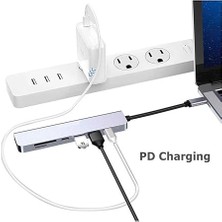 Daytona Aırsky HC-13C Macbook Uyumlu Type-C To 2* USB 3.0 Sd Tf 4K Hd 1080P HDMI Pd Kart Okuyucu Çevirici Hub Adaptör