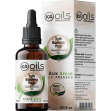Tatlı Badem Yağı 30 ml – 100% Pure Sweet Almond Oil | Saf ve Soğuk Sıkım | Doğal Taşıyıcı Yağ | Cilt, Saç, Masaj ve Tırnak Bakımı