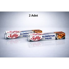NW NessiWorld Softy Alüminyum Folyo 3,5 Metre Mutfak Folyosu Isıya Dayanıklı Gıda Saklama ve Fırın Folyosu 2 Adet