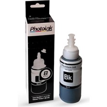 Plus L Serisi Mürekkepleri, Epson T6641 Uyumlu 70 ml Siyah Mürekkep - Kutulu Özel Ambalajinda Photoink Plus Mürekkep - L800/L805/L810/L850/L1300/L1800/ L382/L386/L455/1455/L3050/L3060/L3070