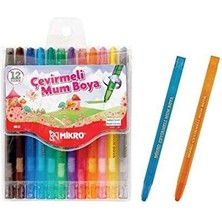 Mb-12 Çevirmeli Mum Boya 12'li